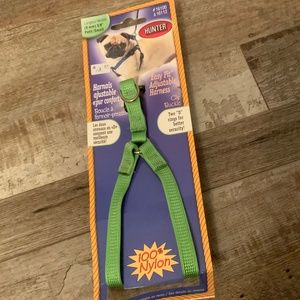Hunter Adjustable Green Easy Fit Step-In Nylon Dog Harness (Small- 3/8” x 8-13”)